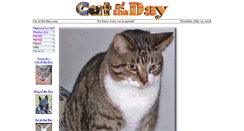 Desktop Screenshot of catoftheday.com